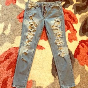 Denim jeans mid rise